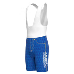CARRERA Blauwe Vintage Fietsbroek met Bib