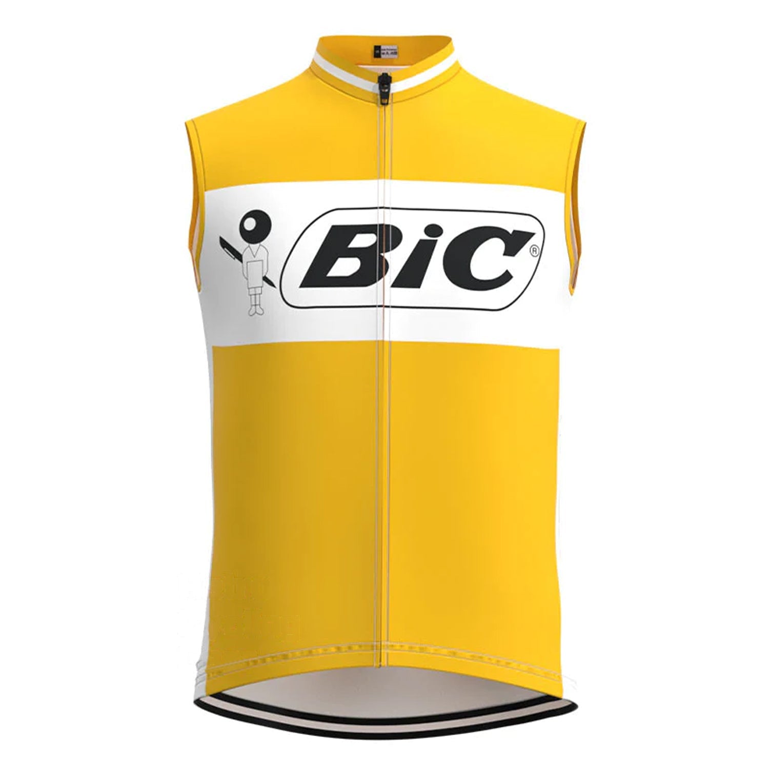 BIC Yellow Retro Sleeveless Cycling Vest – Forest Coral®