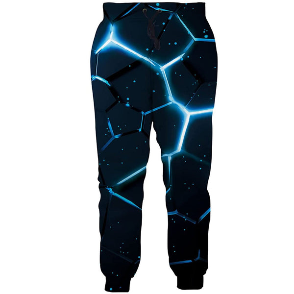 Blue Fissure Funny Sweatpants