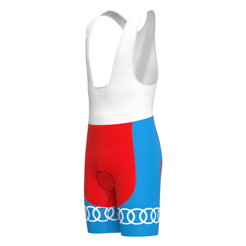Gitane Red Vintage Cycling Bib Shorts