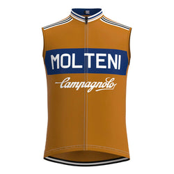 Molteni Blue Brown Retro MTB Cycling Vest