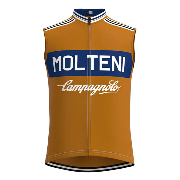Molteni Blue Brown Retro MTB Cycling Vest