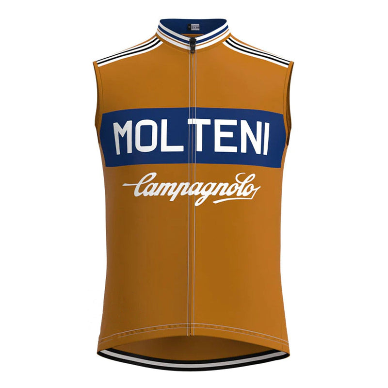 Molteni Blue Brown Retro MTB Cycling Vest