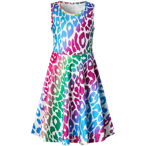 Colorful Leopard Funny Girl Dress