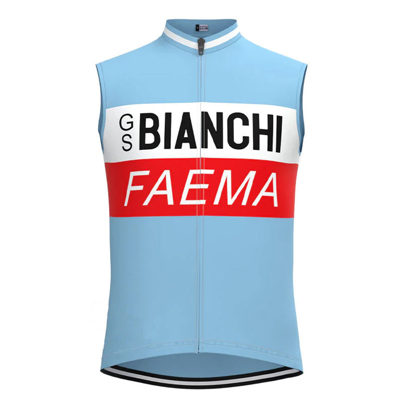 BIANCHI Red Blue Retro MTB Cycling Vest