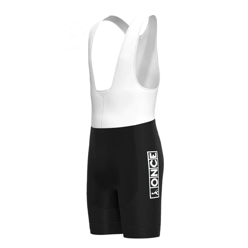 ONCE Black Vintage Cycling Bib Shorts