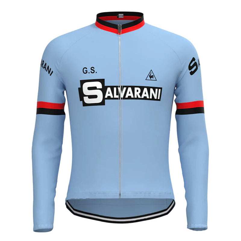 Salvarani Blue Long Sleeve Cycling Jersey Matching Set