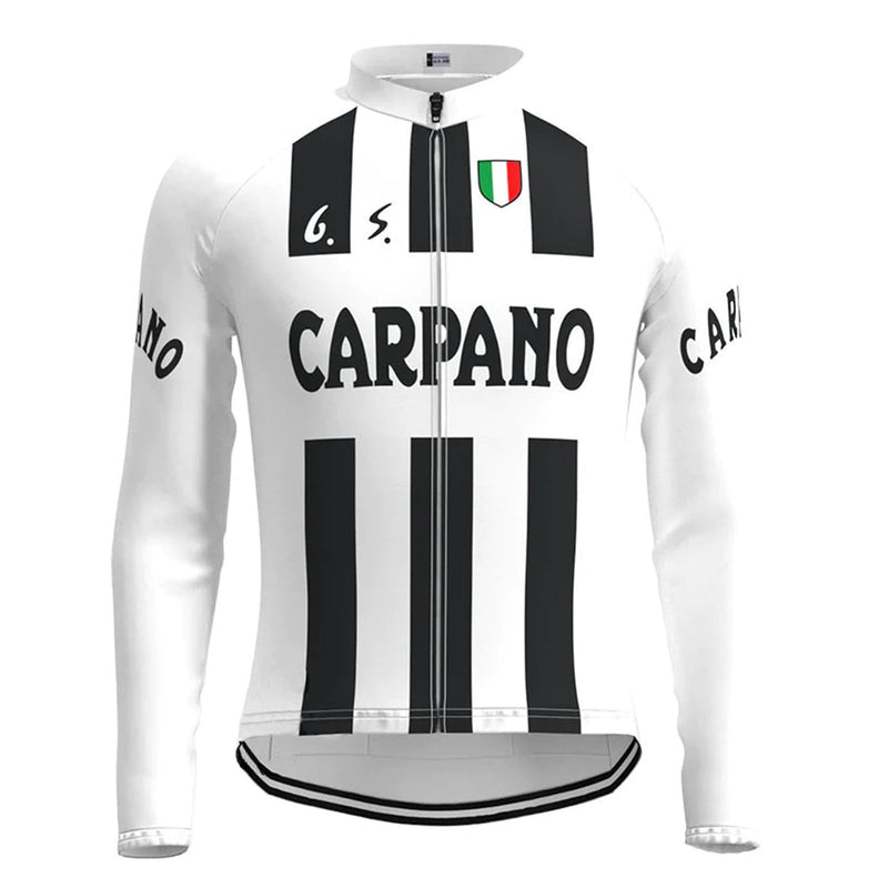 Carpano White Long Sleeve Cycling Jersey Matching Set