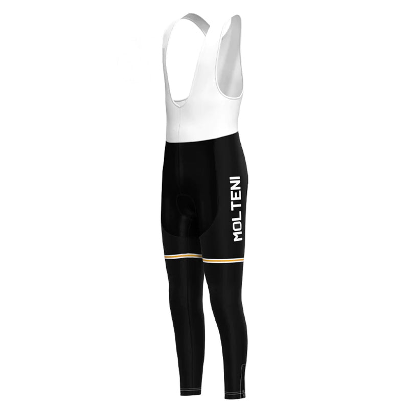 Molteni Black Long Sleeve Cycling Jersey Matching Set