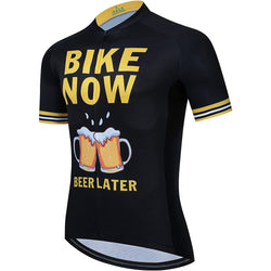 Beer Short Sleeve Men Funny MTB Short Sleeve Cycling Jersey Top