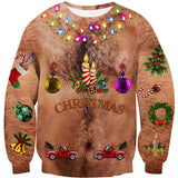 Hairy chest ugly christmas sweater cheap