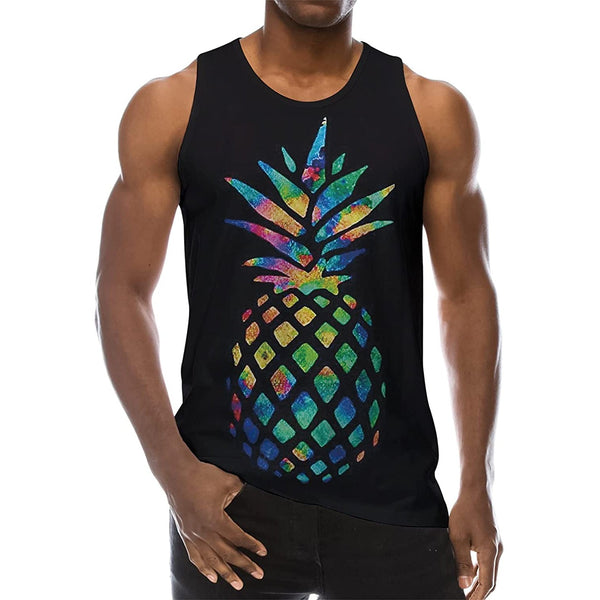 Black Pineapple Funny Tank Top