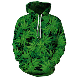 Green Weed Funny Hoodie