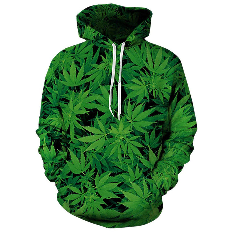 Green Weed Funny Hoodie