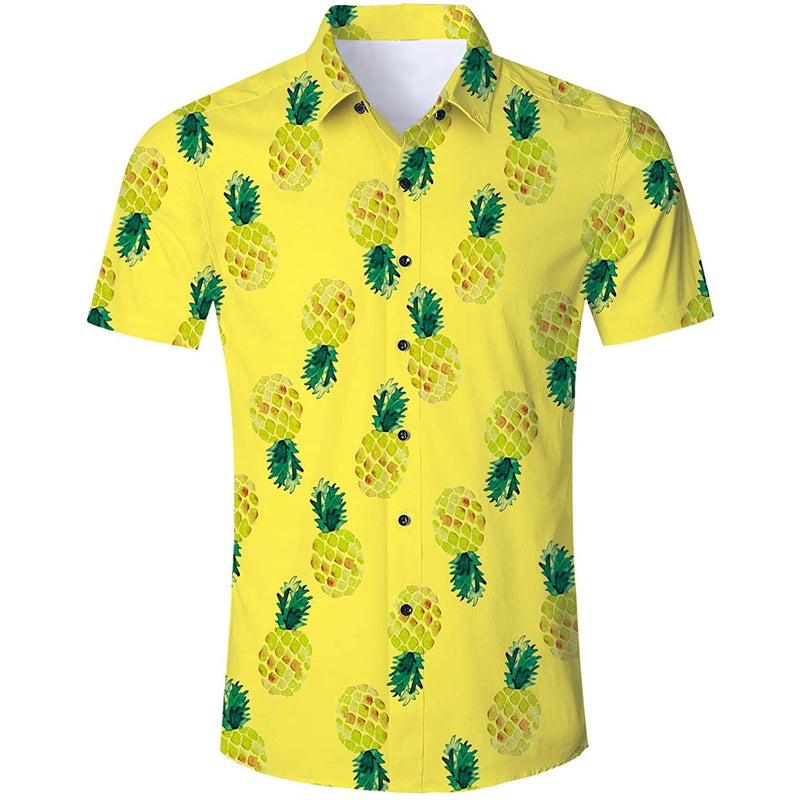 Yellow Pineapple Funny Hawaiian Shirt
