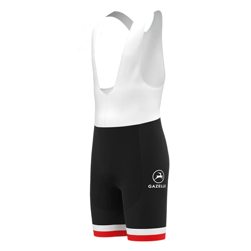 Gazelle Black Vintage Cycling Bib Shorts