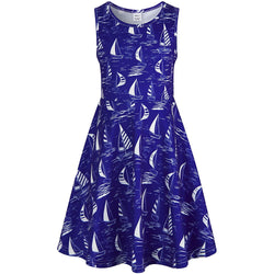 Sailboat Blue Funny Girl Dress