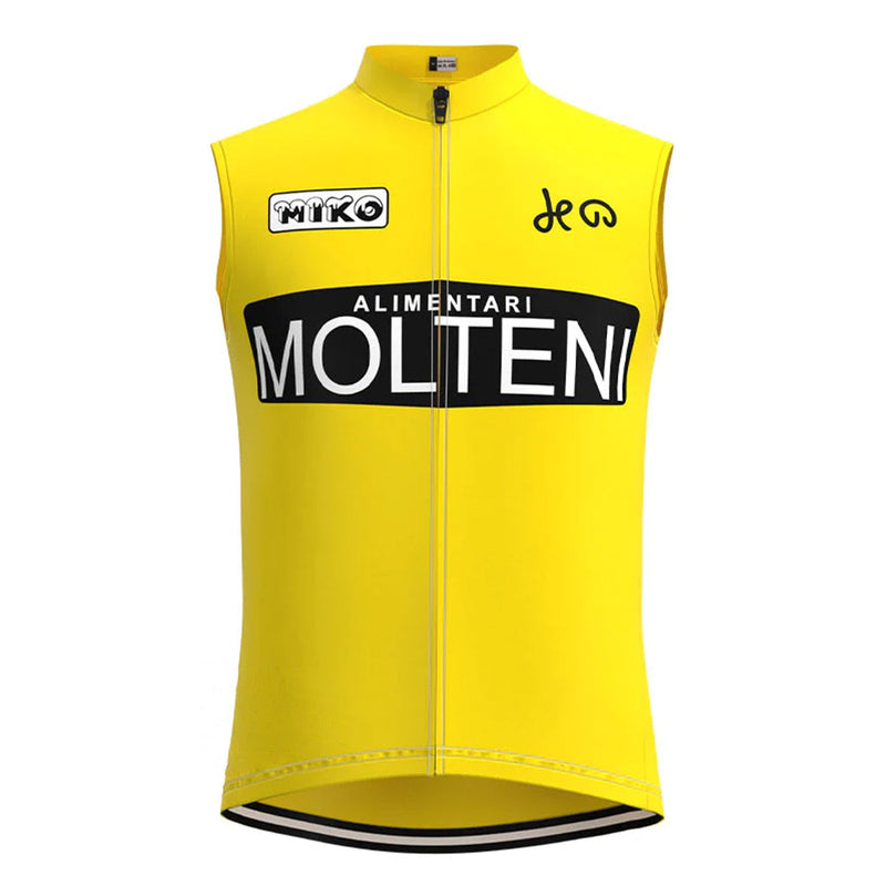 Molteni Yellow Retro MTB Cycling Vest