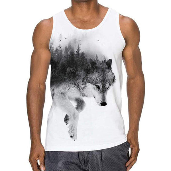 Forest Wolf Funny Tank Top