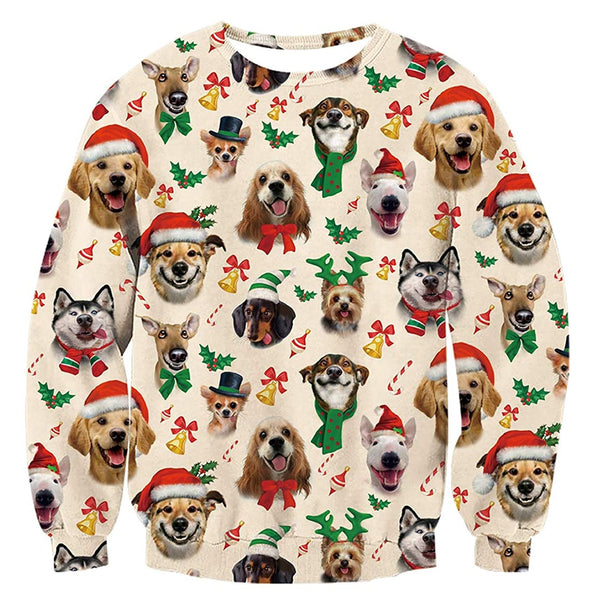 Cute Puppy Ugly Christmas Sweater