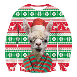 Llama Ugly Christmas Sweater