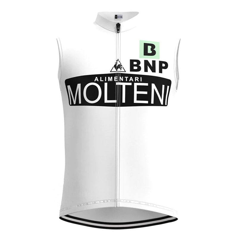 Molteni White Retro MTB Cycling Vest