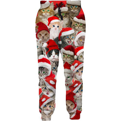Cat Christmas Funny Sweatpants