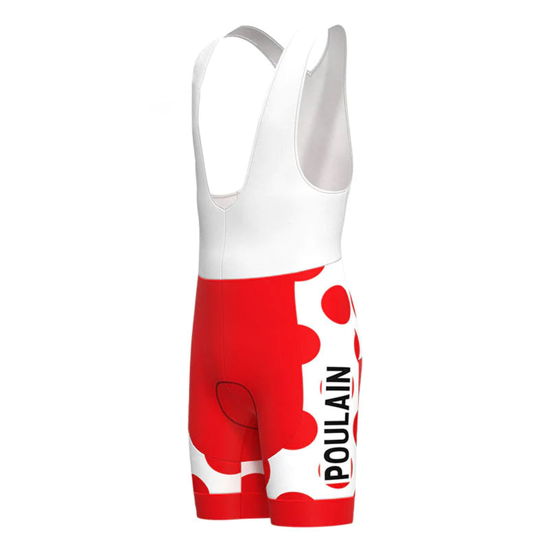 Gitane Campagnolo Poulain Red Vintage Cycling Bib Shorts