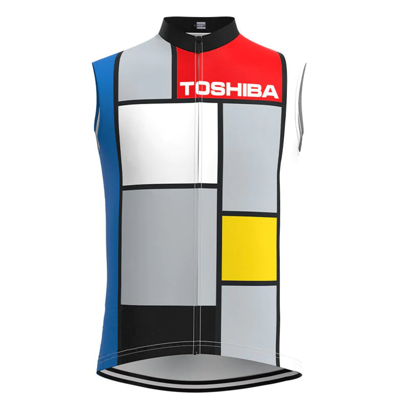 Toshiba Colorblock Retro MTB Cycling Vest