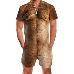 Ugly Hairy Chest Men Romper