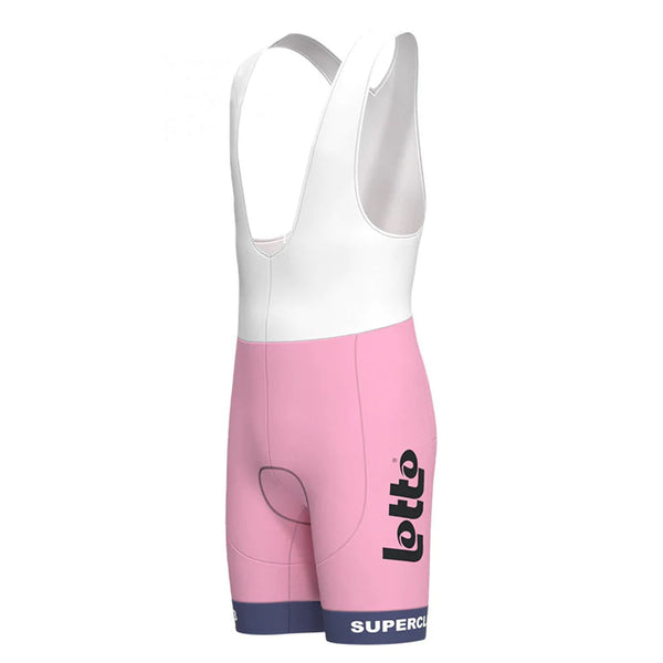 Lotto Pink Vintage Cycling Bib Shorts
