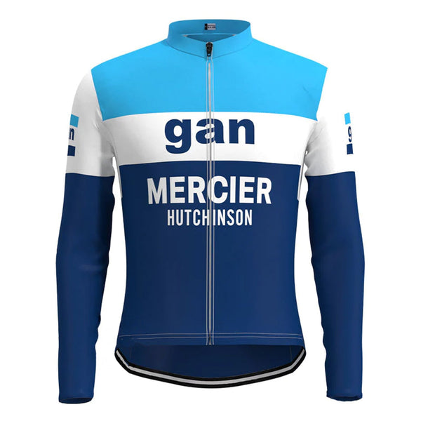 gan Blue Long Sleeve Cycling Jersey Matching Set
