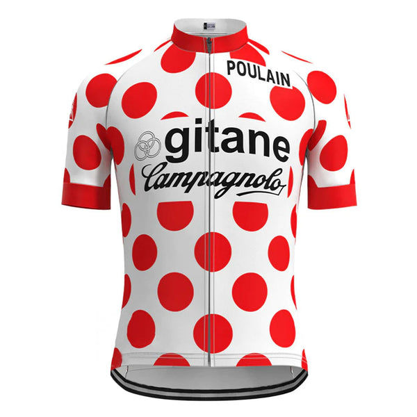 Gitane Campagnolo Red Vintage Short Sleeve Cycling Jersey Top