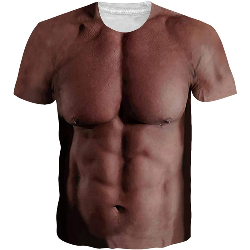 Black Bare Muscle Funny T Shirt