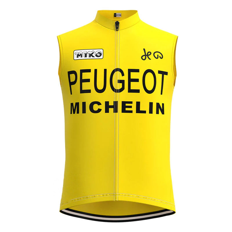 Peugeot Yellow Retro MTB Cycling Vest