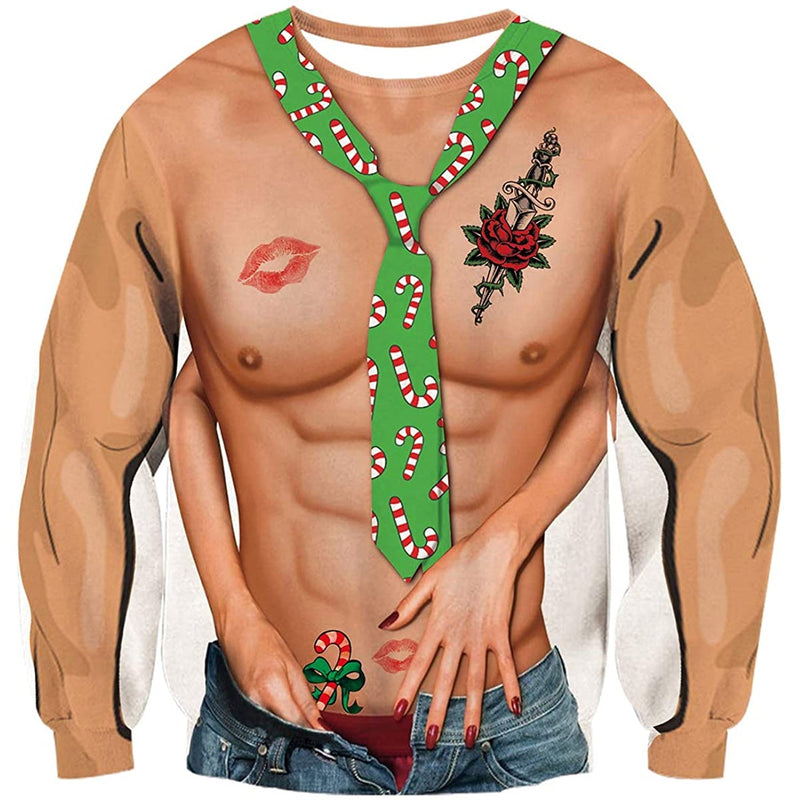 Sex Muscle Ugly Christmas Sweater