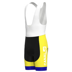 KAS Yellow Vintage Cycling Bib Shorts