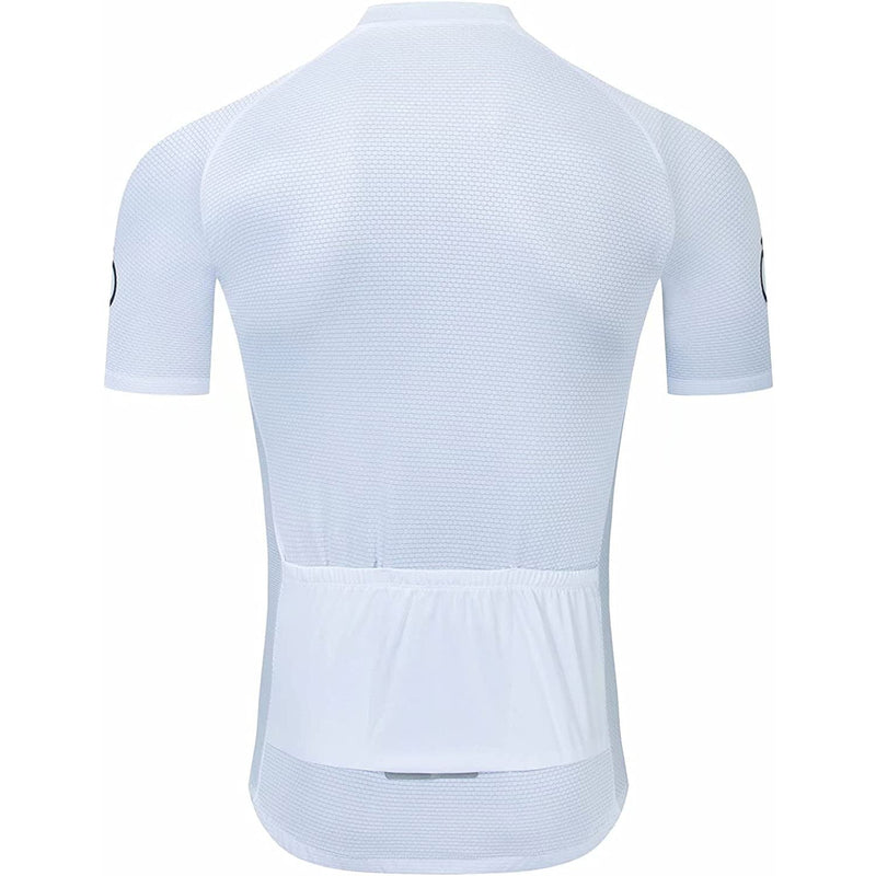 White Short Sleeve Men Funny MTB Short Sleeve Cycling Jersey Top