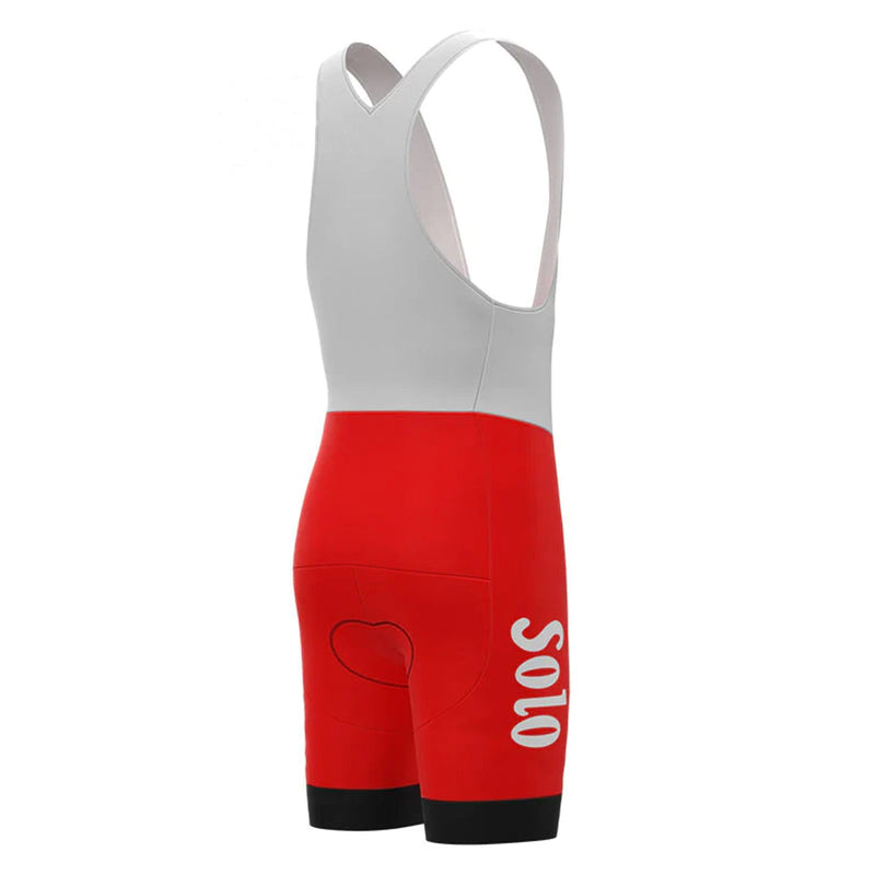 Solo Superia Red Vintage Cycling Bib Shorts