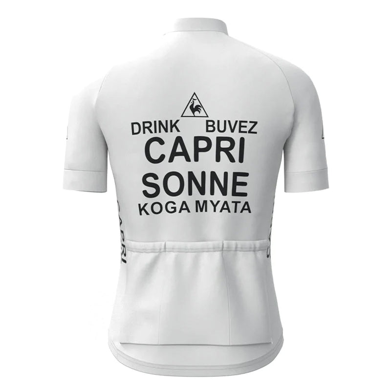 Capri Sonne White Vintage Short Sleeve Cycling Jersey Top