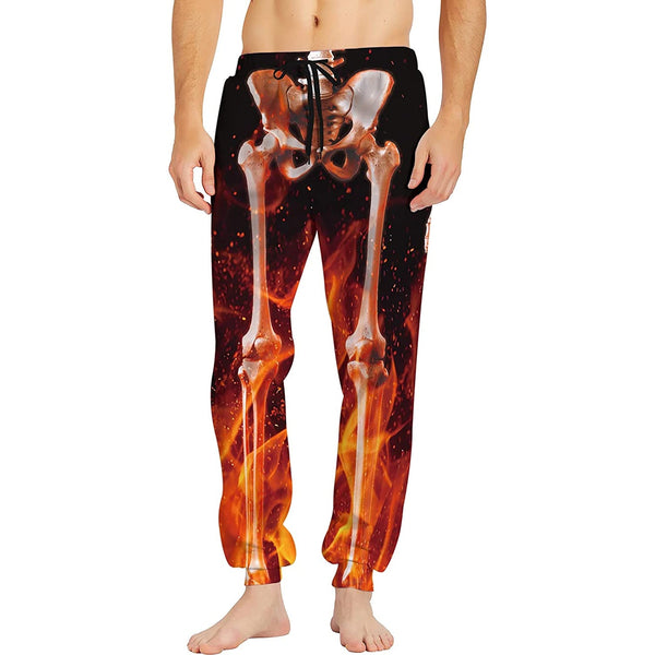 Flame Skeleton Sweatpants