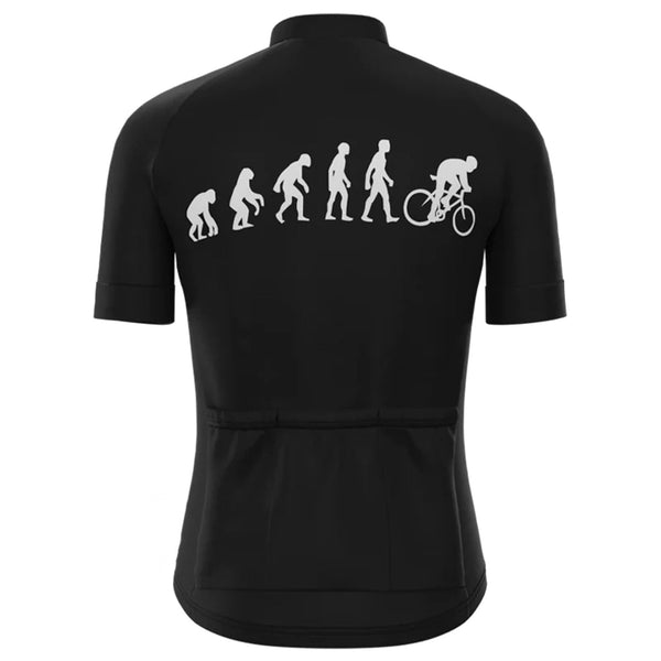 Evolution Black Vintage Short Sleeve Cycling Jersey Top