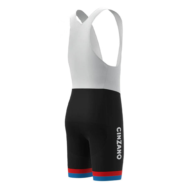 CINZANO Black Vintage Cycling Bib Shorts