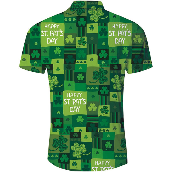 Green St. Patrick's Day Funny Hawaiian Shirt