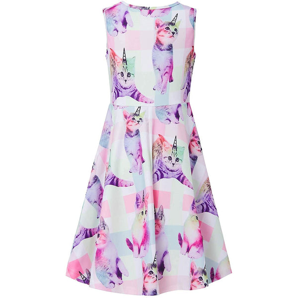 Unicorn Cat Funny Girl Dress