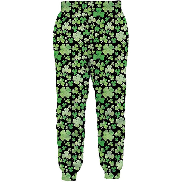 St Patrick's Day Clover Funny Sweatpants