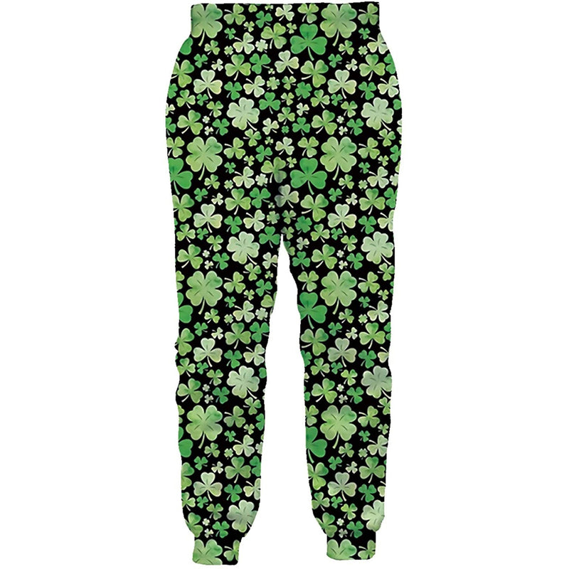 St Patrick's Day Clover Funny Sweatpants