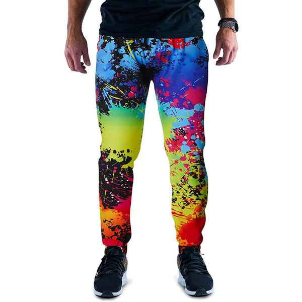 Colorful Paint Splatter Funny Sweatpants