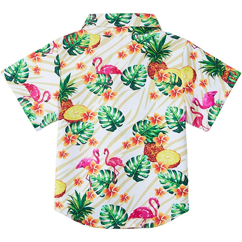 Tropical Pineapple Funny Toddler Hawaiian Shirt
