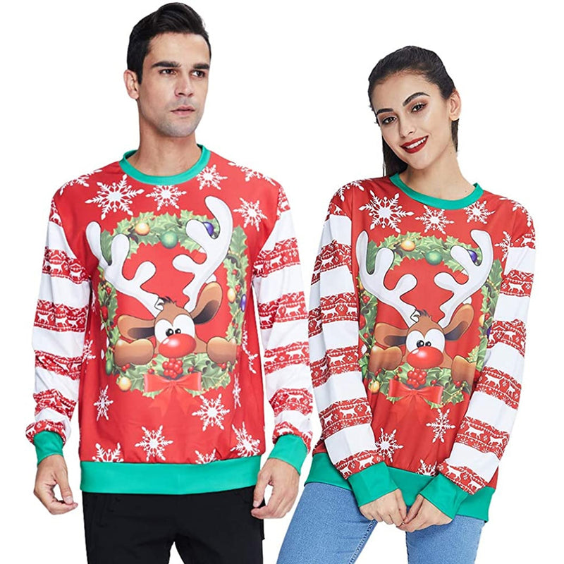 Snow Deer Ugly Christmas Sweater